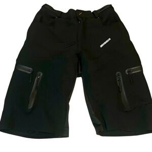 Bergrisar Men's Black Athletic Mountain Biking Shorts